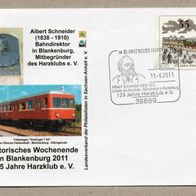 u04) BRD - Eisenbahn train - Ganzsache mit Bild/ Marke/ SST - Rübelandbahn Eisenbahn