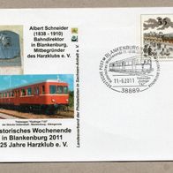 u05) BRD - Eisenbahn - Ganzsache mit Bild/ Marke/ SST - Rübelandbahn Eisenbahn