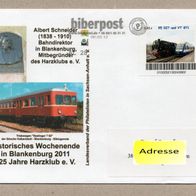 u05) BRD - biberpost - Eisenbahn - Ganzsache mit Bild/ Marke - Rübelandbahn Eisenbahn