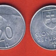 Slowakei 20 Halierov 1993