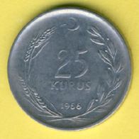 Türkei 25 Kurus 1966