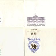 4 unbenutzte DDR Briefumschläge mit Werbeaufdruck - Briefe mit Werbung - Reklame