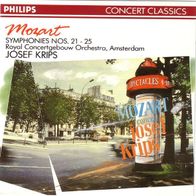 Mozart - Symphonies Nos. 21 - 25 CD Royal Concertgebouw Orchestra / Josef Krips S/ S