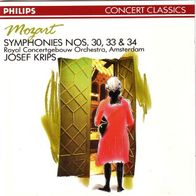 Mozart Symphonies Nos.30, 33, 34 CD Royal Concertgebouw Orchestra / Josef Krips S/ S
