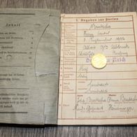 Originaler Wehrpass plus Hundem. MG. Ers. Btl. 4 Narvik 3 Orden - Lapplandschild