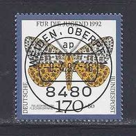 BRD 1992, MiNr: 1606 sauber gestempelt, zentrischer ESST Weiden
