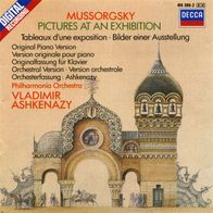 Mussorgsky Pictures At An Exhibition Piano & Orchestral versions CD Ashkenazy S/ S