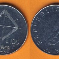 Italien 100 Lire 1974 100. Geburtstag von Guglielmo Marconi