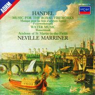 Händel - Music For The Royal Fireworks - Water Music CD Neville Marriner neu S/ S