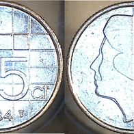 Niederlande 25 Cent 1984 (2515)