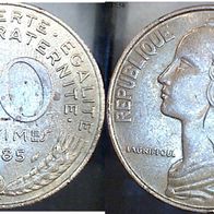 Frankreich 20 Centimes 1985 (2525)