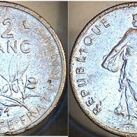 Frankreich 1/2 Franc 1971 (2526)