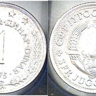 Jugoslawien 1 Dinar 1975 (2530)