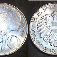 Österreich 10 Schilling 1974 (2539)