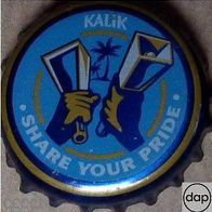 Kalik Bier Brauerei Kronkorken aus Nassau Bahamas von 2021 Karibik Kronenkorken