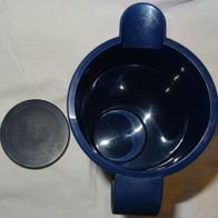 XD Tupperware Kanne mit Deckel 1L Saftkanne Milchkanne dunkelblau wenig gebraucht