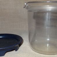 XD Tupperware Tafelperle Milchkännchen Sahnekännchen 275ml m Deckel blau gebraucht