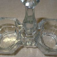 CT Glasdekoration Tragekorb aus Glas m2 Körbchen älter 12x5,6 H8,5 kaum benutzt