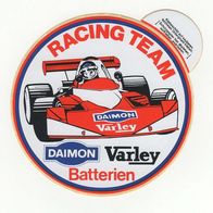 alter Aufkleber RACING Team Daimon Varley Batterien, Werbeartikel