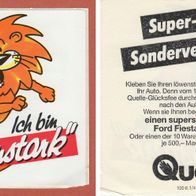 alter Aufkleber von 1990 - Ich bin "Löwenstark" - Quelle Werbeartikel