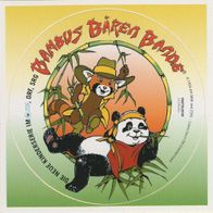 alter Aufkleber - Bambus Bären Pandas. Die neue Kinderserie 1995 im ZDF. Werbeartikel