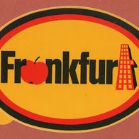 alte Aufkleber 7 Stück - Frankfurt - als den 1980er Jahren. Werbeartikel
