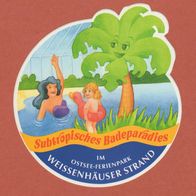 Aufkleber Subtropisches Badeparadies im Ostseepark Weissenhäuser Strand Werbeartikel
