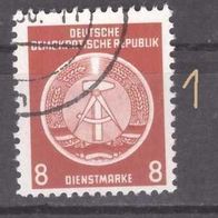 DDR Dienstmarke A Michel Nr. 3 gestempelt (1,2)