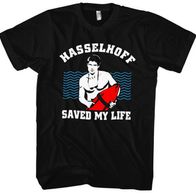 David Hasselhoff Changed My Life T-Shirt - Weißes Baumwoll Shirt