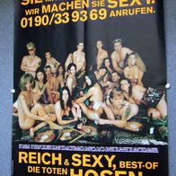Original Riesenposter - DTH Die Toten Hosen : Reich & Sexy. Doppel DIN A0