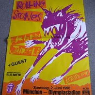 Original Riesenposter - Rolling Stones : Urban Jungle, München 1990, DIN A0