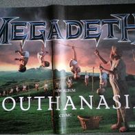 Original Riesenposter - Megadeth : Youthanasia. Format DIN A0