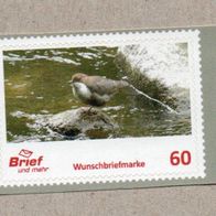 009) BRD - Privatpost - Briefundmehr - Vögel birds - Wasseramsel
