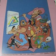 Plakat von Matthias Kringe von 1990 im Rahmen