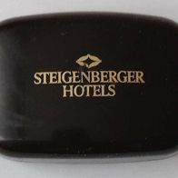Steigenberger Hotels kleine Seifendose für Gästeseife - leer. Werbeartikel