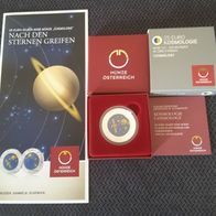 Münze Österreich Kosmologie 25 Euro Silber/ Niob 2015 original verpackt