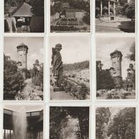 Karlsbad 1936 Foto Ansichtskarten 9 Stück-Lot Originale beste-Erhaltung
