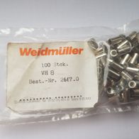 92 Stück Weidmüller VH 8 - Connecting sleeve für SAK Series