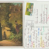 Spitzweg Carl der Rosenfreund 1994 geschrieben mit Poststempel und-Briefmarke