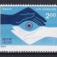 Indien, 1987, Mi. 1115, Blindenhilfe, 1 Briefm., postfr