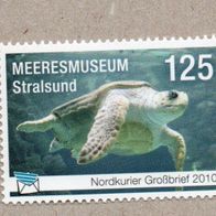 014) BRD - Privatpost - Nordkurier - Meeresschildkröte Meeresmuseum Stralsund