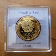 Armenien 10.000 Drum 2023 "Arche Noah" 1/4 Oz .9999 Gold Max. 25.000 Ex. RAR