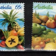 Australien 317 Mi 1019 - 1022 postfrisch, tropische Früchte