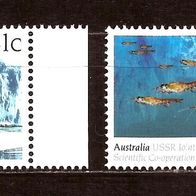 Australien 334 Mi 1215 - 12316 postfrisch , Australia - USSR Joint issue
