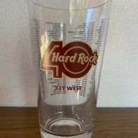 HRC HARD ROCK CAFE Key West - 1 Pint-Glas "40 YEARS" NEUwertig!