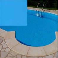 Poolfolie Schwimmbadfolie 2m x 25m 1,5mm blau gewebeverstärkt elbe blueline