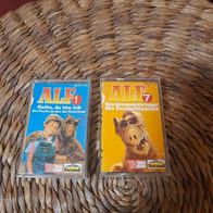 2 x Alf Hörspiele Folge 1 und 7 mit Cover gebraucht