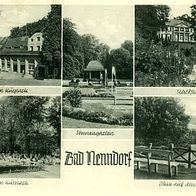 31542 Bad Nenndorf 5 Ansichten 1954 Wandelhalle am Kurpark , Deister