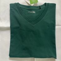 Schiesser mix + relax - T-Shirt V-Ausschnitt - dunkelgrün Gr. 50/ M NEU !