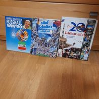4 X Bücher Fussball Wm 1990, Auf Schalke, Das 20. Jahrhundert., Fussball Em 2008